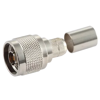 N Male plug for LMR400 coaxial cables