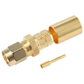 RP-SMA Male coaxial crimp connector for LMR240 cable