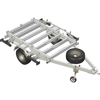 AP-AMT-SA AMT Single Axle Alloy Trailer chassis only