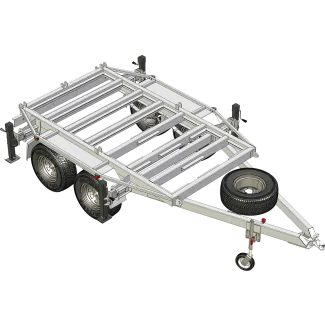 APAC AMT Dual Axle Alloy Modular Trailer, Base Chassis
