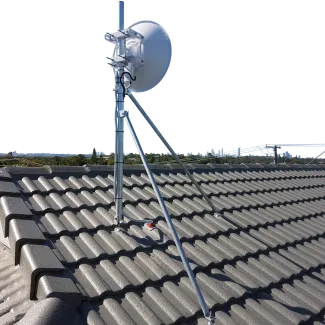 Antenna tile roof mount galvanised steel