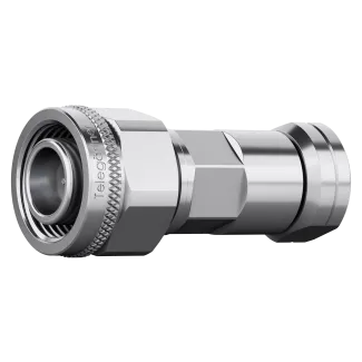 Telegärtner 2.2-5 Male Connector for 1/4" Corrugated Cable, SIMFix, clamp/clamp, Screw Type, G20 (1/4" Flex)