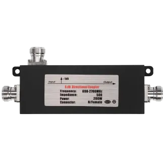 Powertec Directional Coupler 5dB (Air Dielectric) 698-2700MHz N Female - Main Image