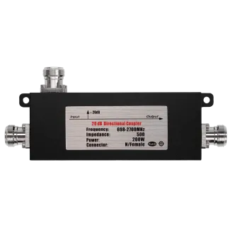 Powertec 20dB Directional Coupler (Air Dielectric) 698-2700MHz N Female - Main Image