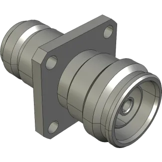 RF Adapter, 4.3-10 Female to N Female Four-Hole Flange - Main Image