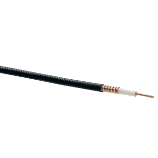 CommScope LDF2-50, HELIAX(r) Low Density Foam Coaxial Cable, corrugated copper, 3/8 in, black PE jacket- 500m - Main Image