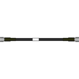 CommScope HELIAX 1/2" SureFlex Jumper with interface types 4.3-10 Male and 4.3-10 Male, 1m - Main Image
