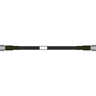 CommScope RSJ4-50 1/2" SureFlex Jumper Cable with interface types N Male and N Male, 1m - Main Image