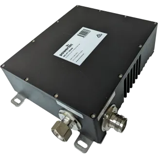 Powertec 5W Attenuator, 5dB, 698 to 3800 MHz, 4.3-10 Female to Male, -155 dBc - Main Image