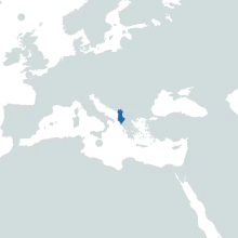 Albania world map