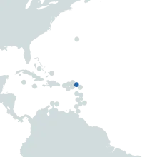 Antigua Barbuda world map