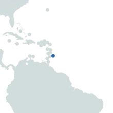 barbados on the world map