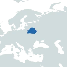 belarus on the world map