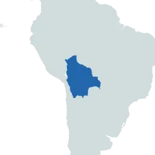 Bolivia world map