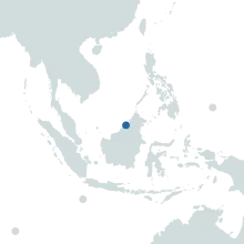 Brunei world map