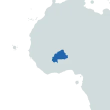 burkina faso world map