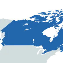 canada world map