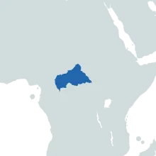 central african republic map