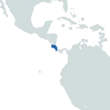 costa rica world map