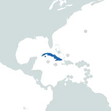 cuba world map