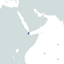 djibouti world map