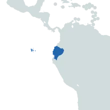 ecuador world map