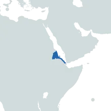 eritrea world map
