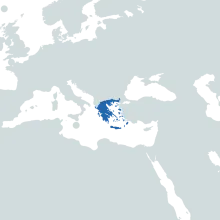 Greece world map