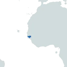 Guinea-Bissau world map