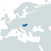 Hungary world map