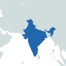 India world map
