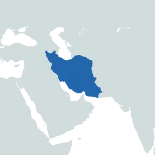 Iran world map