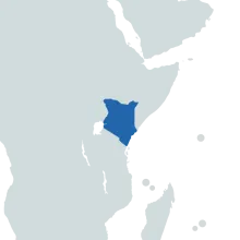 Kenya world map