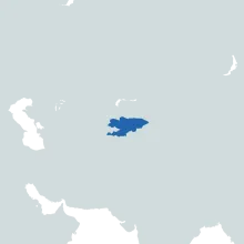 Kyrgyzstan world map