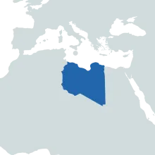Libya world map