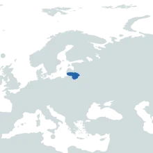 Lithuania world map