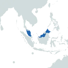Malaysia world map