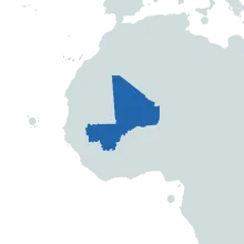 Mali world map