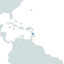 Martinique world map