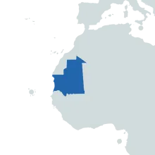 Mauritania world map