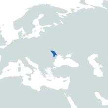 Moldova world map