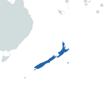 New Zealand world map