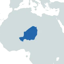 Niger world map