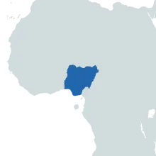 Nigeria world map