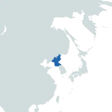 North Korea world map