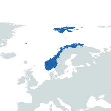 Norway world map
