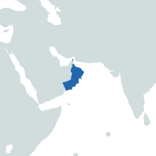 Oman world map