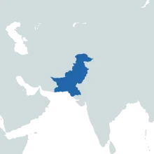 Pakistan world map