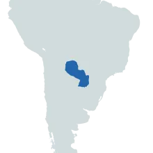 Paraguay world map