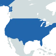 USA world map